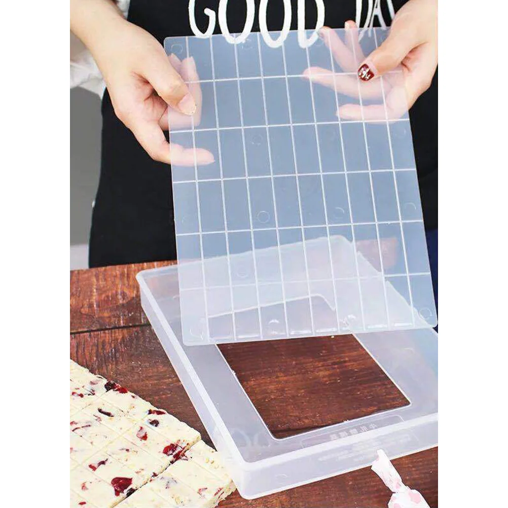 Kit piastra per stampi da forno Strumenti per la produzione di turrone riutilizzabili antiaderenti per caramelle fai da te Stampi per torte rettangolari Sachima al cioccolato