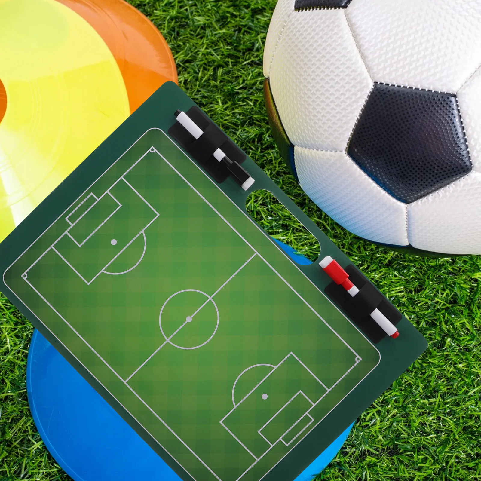 

Football Board PVC Lightweight Durable Portable Sports Match Equipment Writing Tool Tactical Panel For Training
