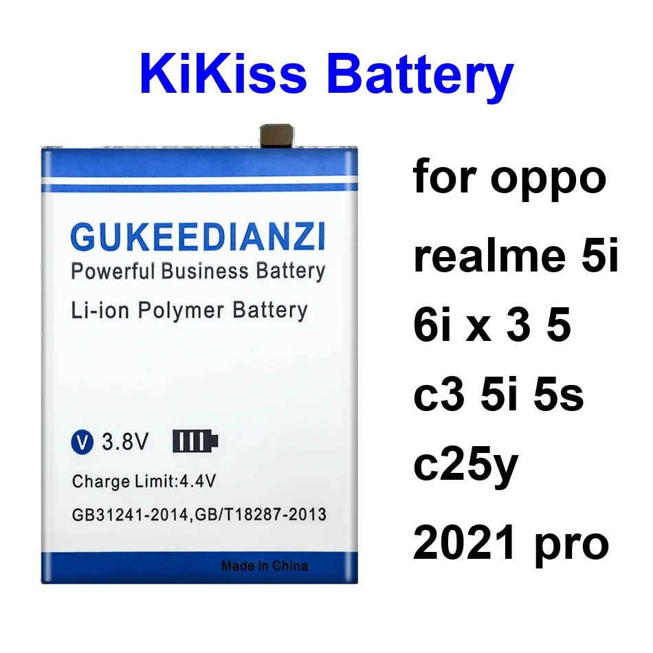 

Mobile Phone Battery Fast Charging BLP729 BLP771 BLP713 4600-5500Mah For Oppo Realme 5I 6I X 3 5 C3 5S C25y 2021 Pro