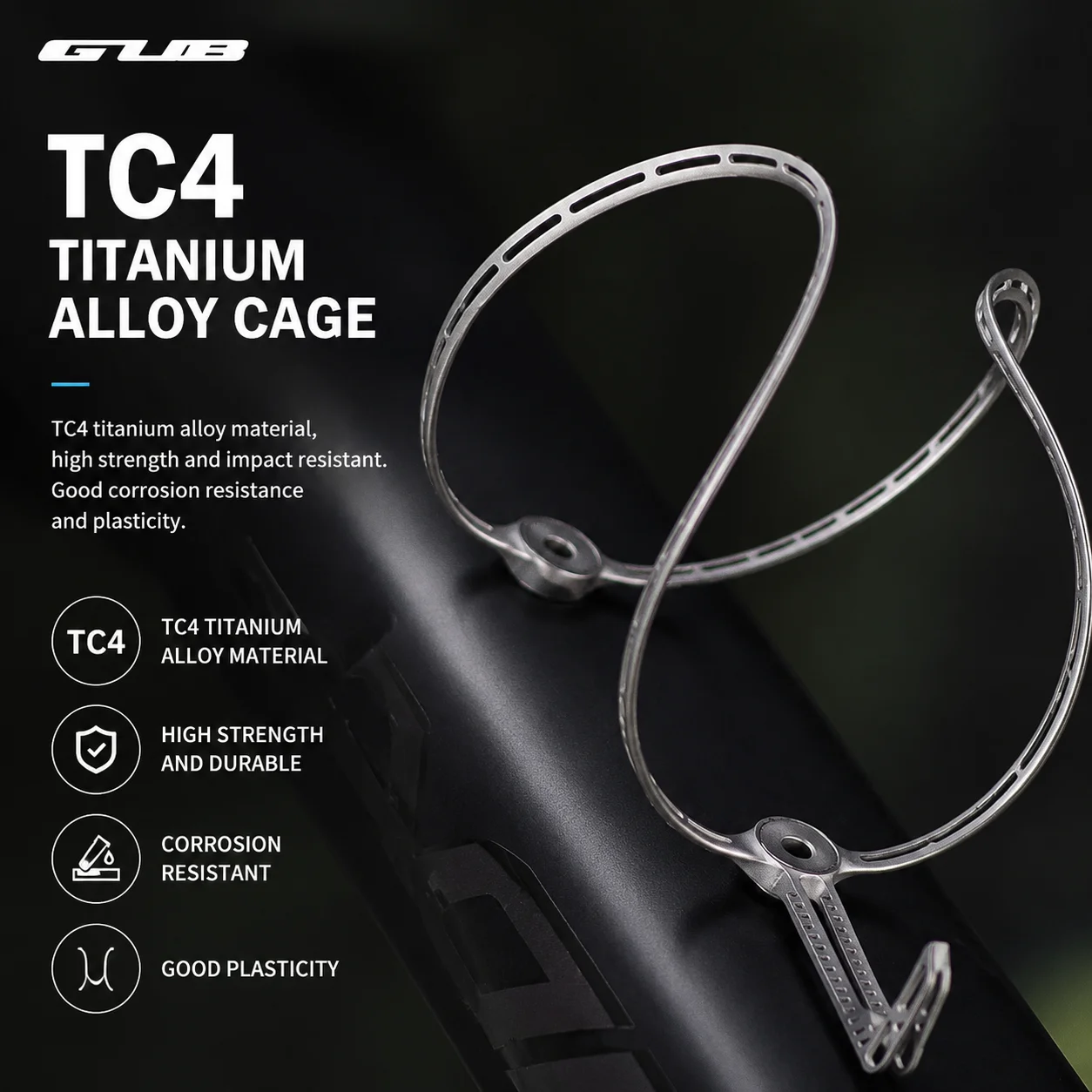 3D Printing Titanium - 3D-geprinte flessenhouder van titaniumlegering, ultralicht, voor