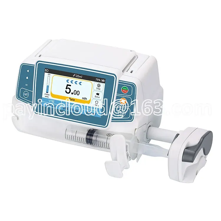 Injection Pump Portable Medical Electric Single Channel Syringe Pump with CE