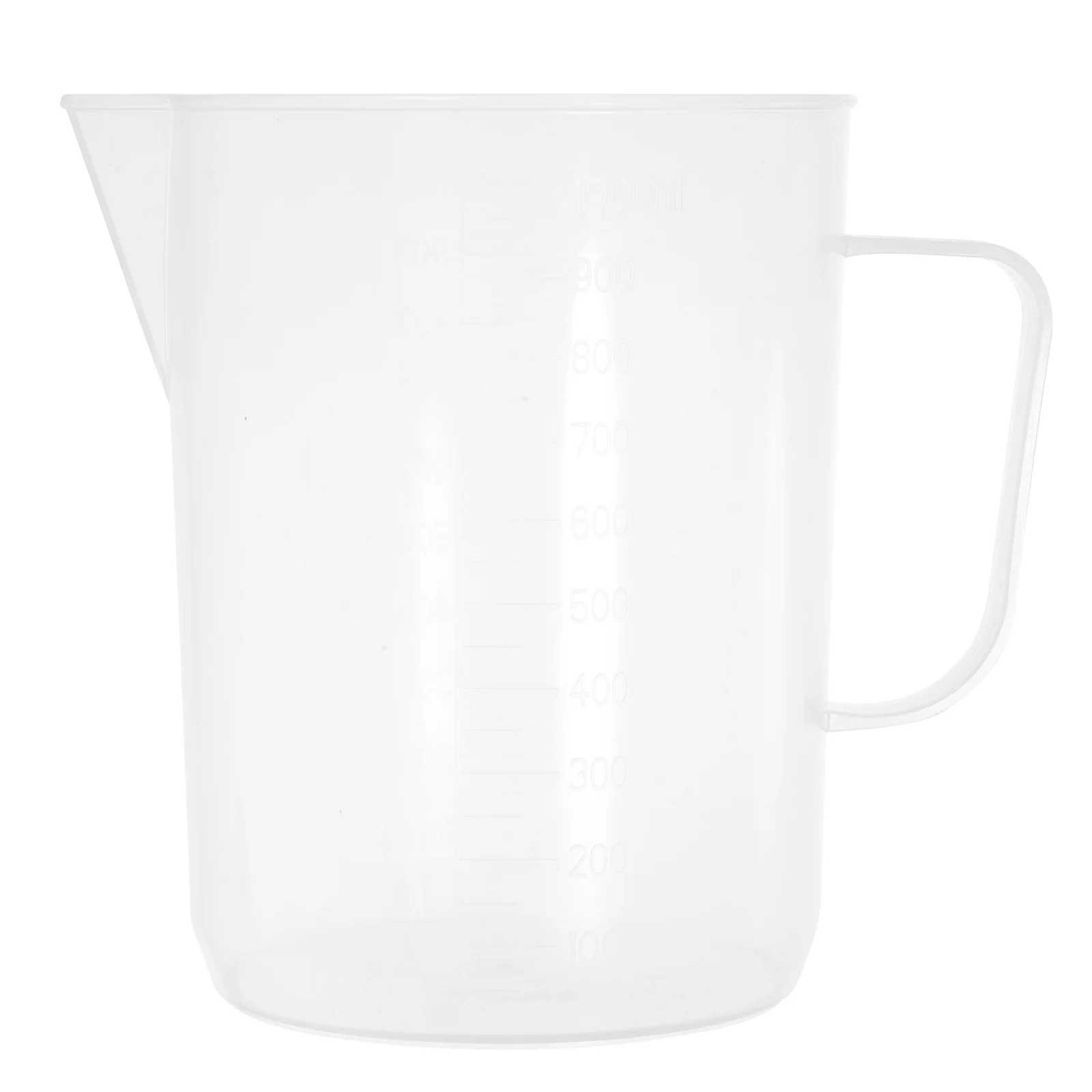 

1000Ml Measuring Cup Plastic Transparent Ergonomic Handle Precise Scale Easy Clean Kitchen Laboratory Brewing Volume Measurement