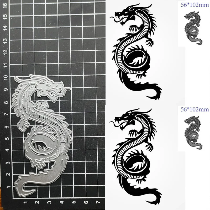 

Animal Dragon Metal Cutting Dies Stencils For DIY Scrapbooking Decorative Embossing Handcraft Template