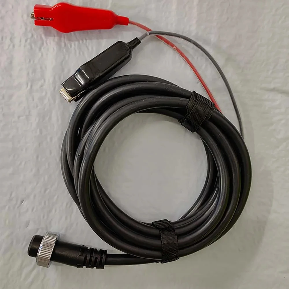1 Stück 2-poliges Stromverlängerungskabel für elektrische Angelrollen, 2 m lang, kompatibel mit Daiwa Shimano 300J 400J 500J 600J elektrischen Angelrollen. – Detail 1