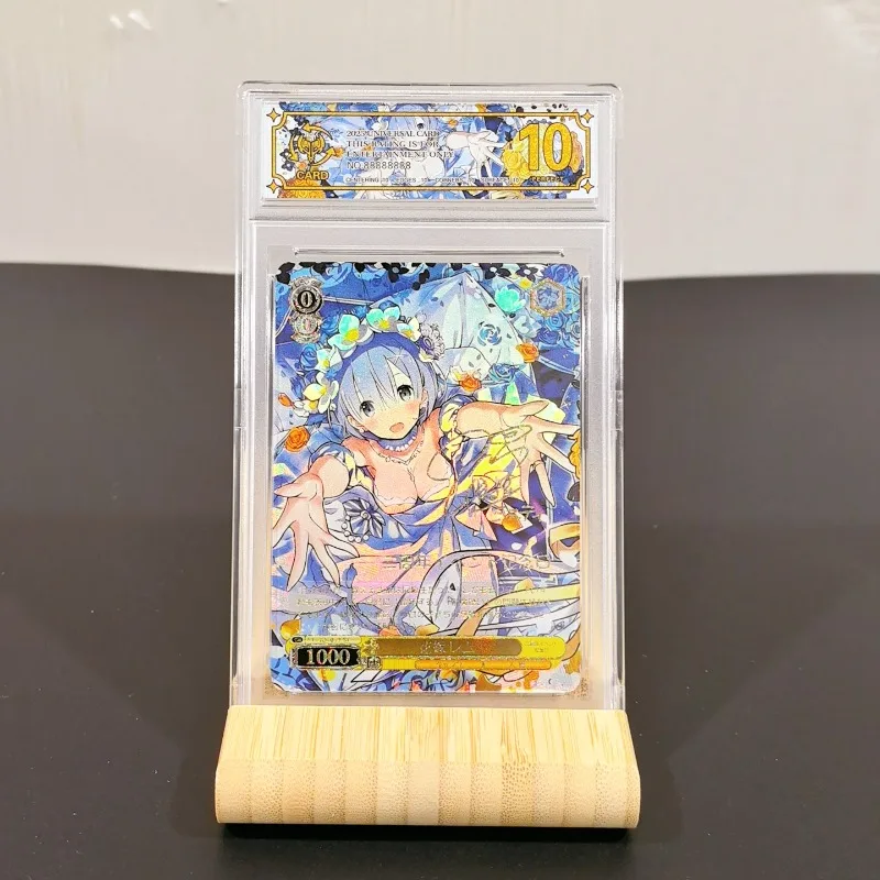 

Popular anime and game merchandise DIY C/SR character Rem Kurumi Yor sexy collection rating Japanese card boy toy gift