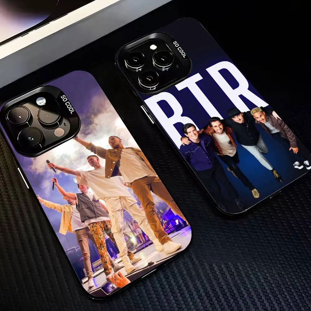 

Music B-Big Time Rush Phone Case For iPhone17 16 15 14 13 12 Pro Max Grey Black Matte Laser Metallic Aurora Funda