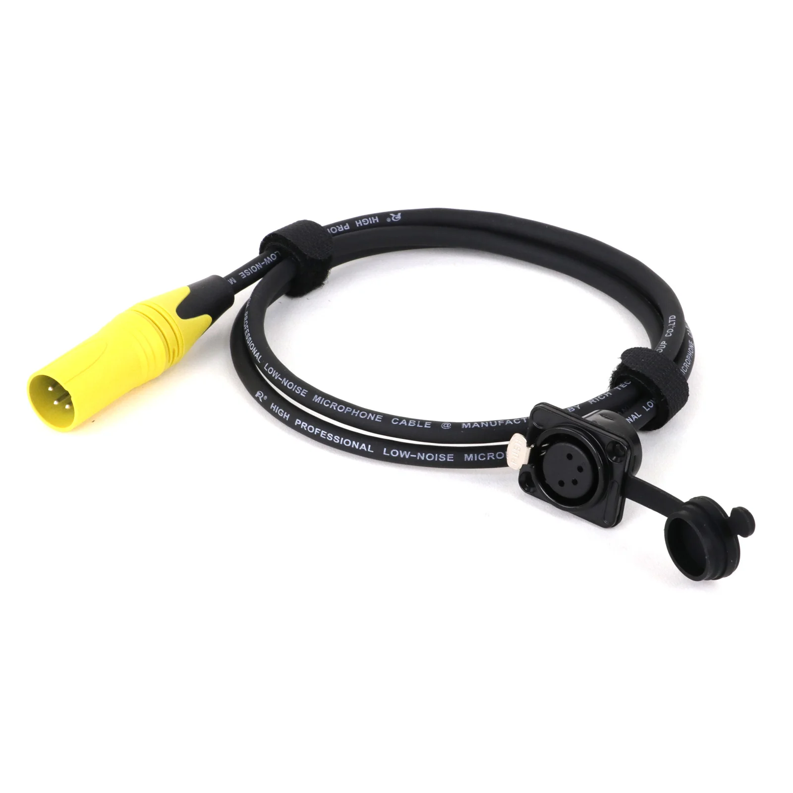 Панельное крепление D-типа 4Pin XLR мама к XLR папа разъем проходной красочный кабель, 4Pin XLR Pass Thru конвертер для микрофона