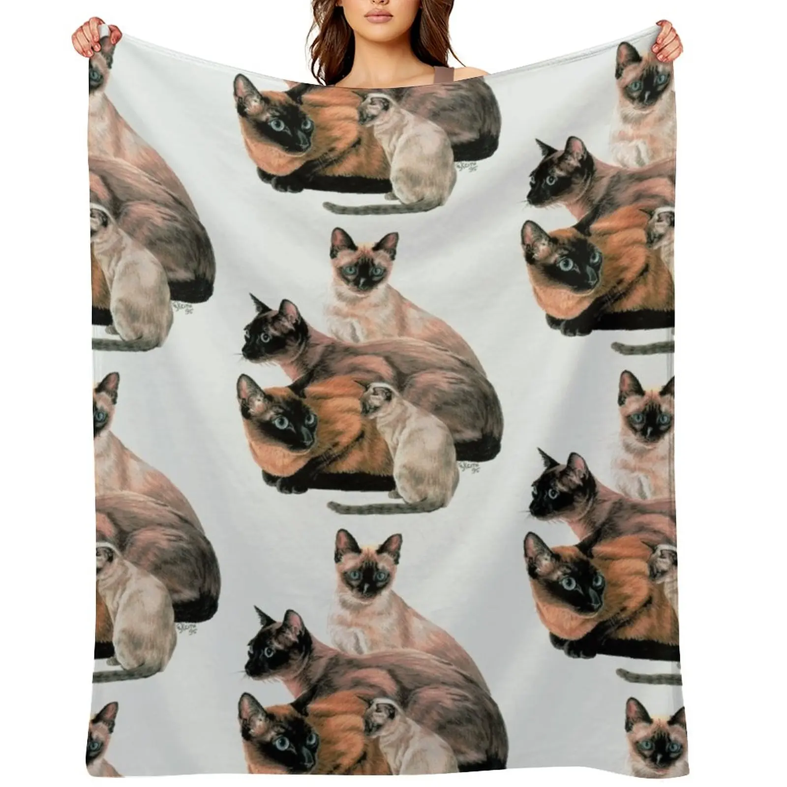 

Tonkinese Assortment Throw Blanket Large Thermal Kid'S For Sofa Thin Blankets