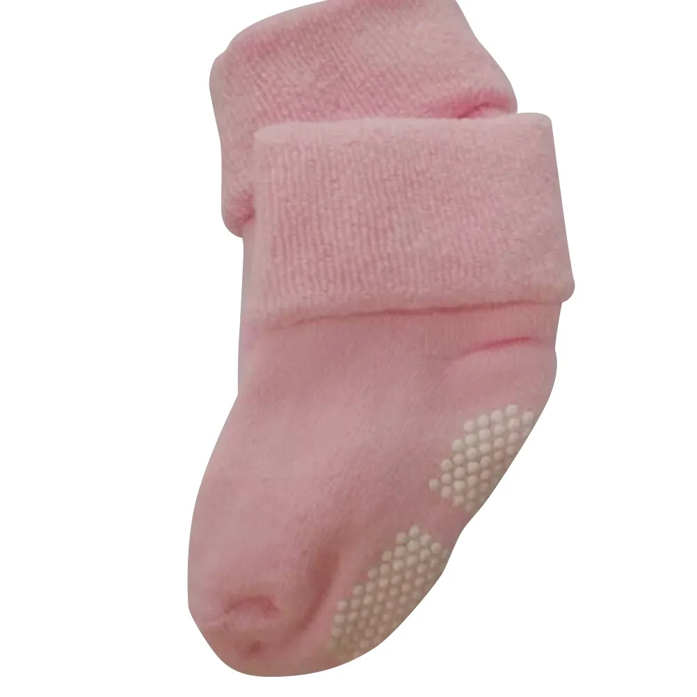 

Non-Slip Baby Socks Thickened Cotton Newborn Infant Soft Sole Anti- For 1-3 Years Milk White
