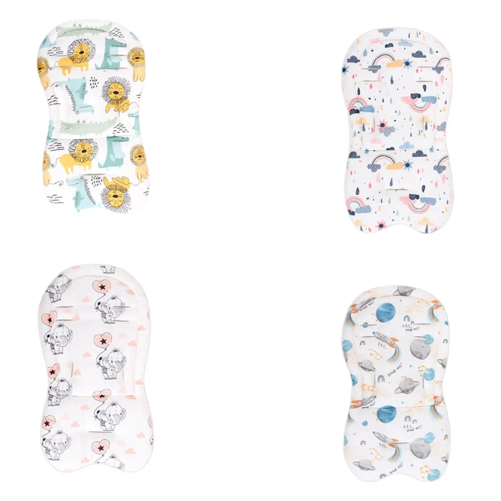 Insert de siège de voiture pour bébé, respirant, Portable, doux, coussin de poussette, chaise haute