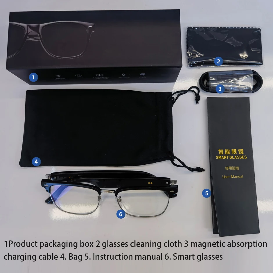 

Горячая распродажа E13 AI Translation Smart Eye Glasses TWS Наушники с сенсорным управлением Наушники с костной проводимостью HIFI Смарт-солнцезащитные очки Au