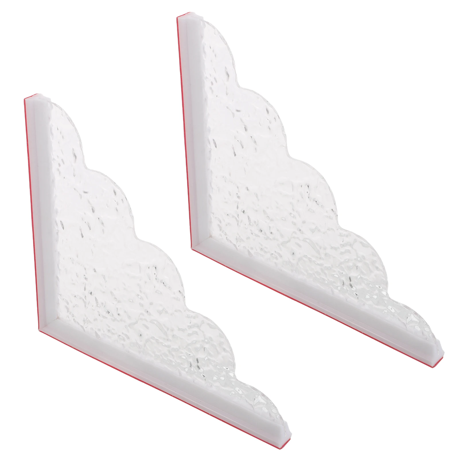 

2Pcs Bath Tub Splash Guard 8.84x7.66 Inch Clear Acrylic Water Barrier Bathtub Shower Accessories Bath Splash Guard