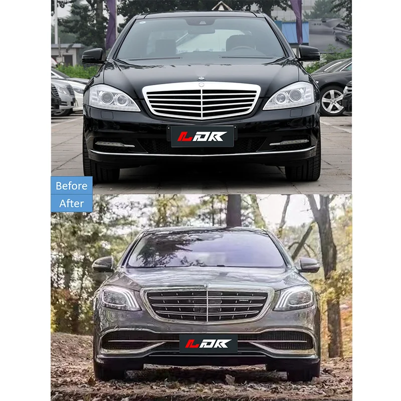 High Quality 1:1 As The Original Body Kit For W221 2006-2013 Change To W222 Style With Backup Door