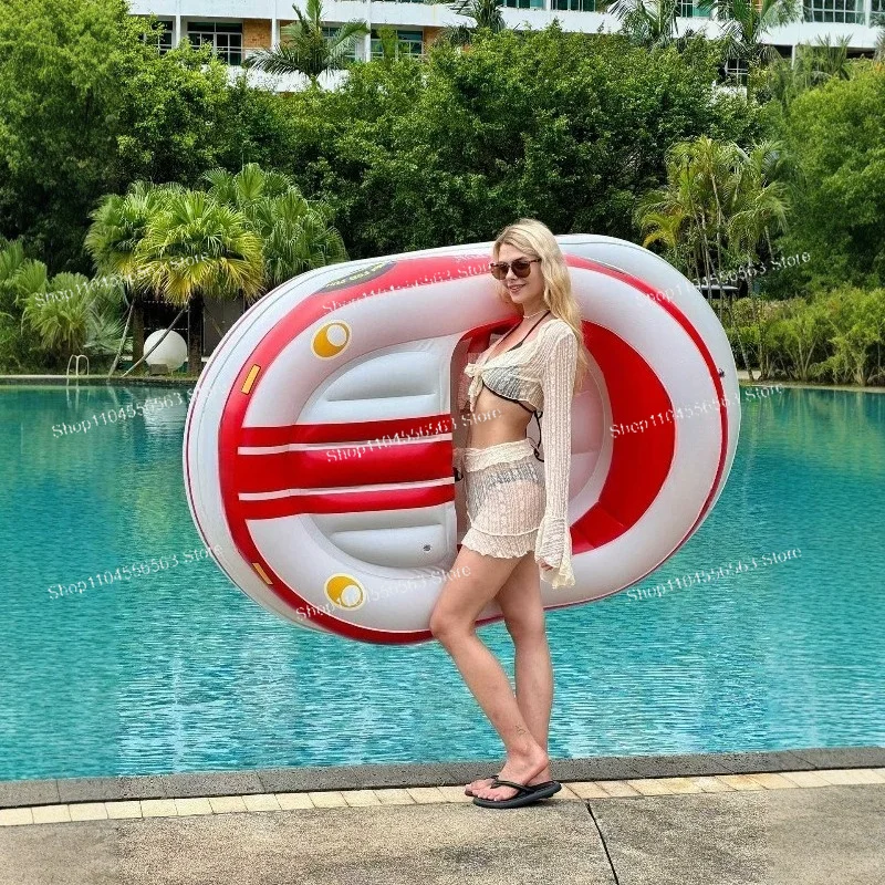 Electric One-button Inflatable Bumper Car Water Floating Row Automatic Propulsion Swimming Pool Water Toy Surf Boat Propeller