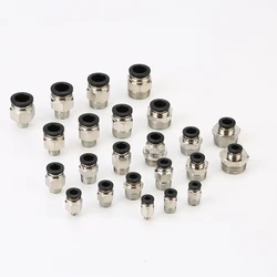 PC Pneumatic Tube Connector The Air Compressor Parts Straight Push In Pneumatic Fitting 1/2