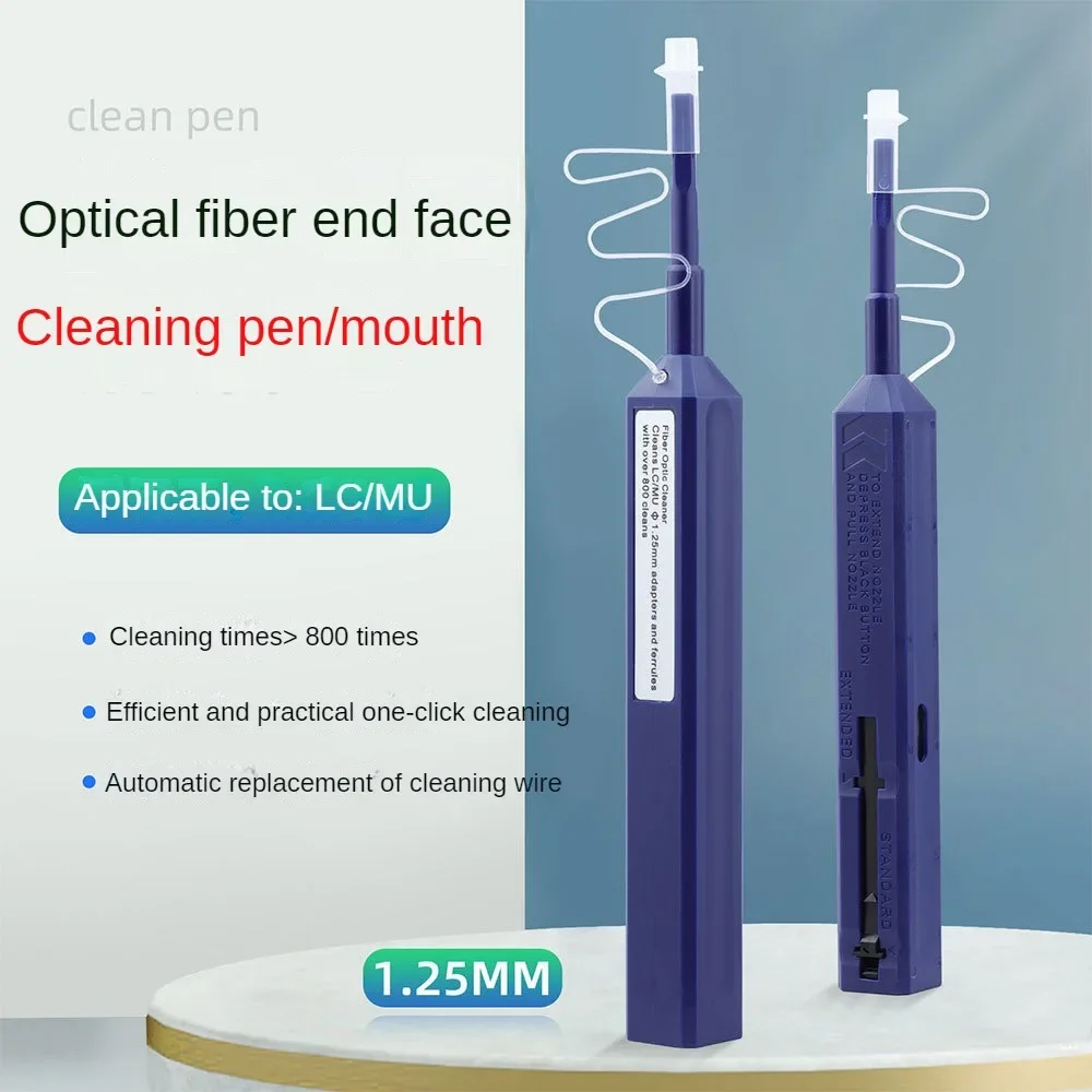 Fiber Optic Cleaning Pen Fiber Optic Interface Connector Flange Cleaner One Press Type Fiber Optic End Face Cleaning 2.5MM