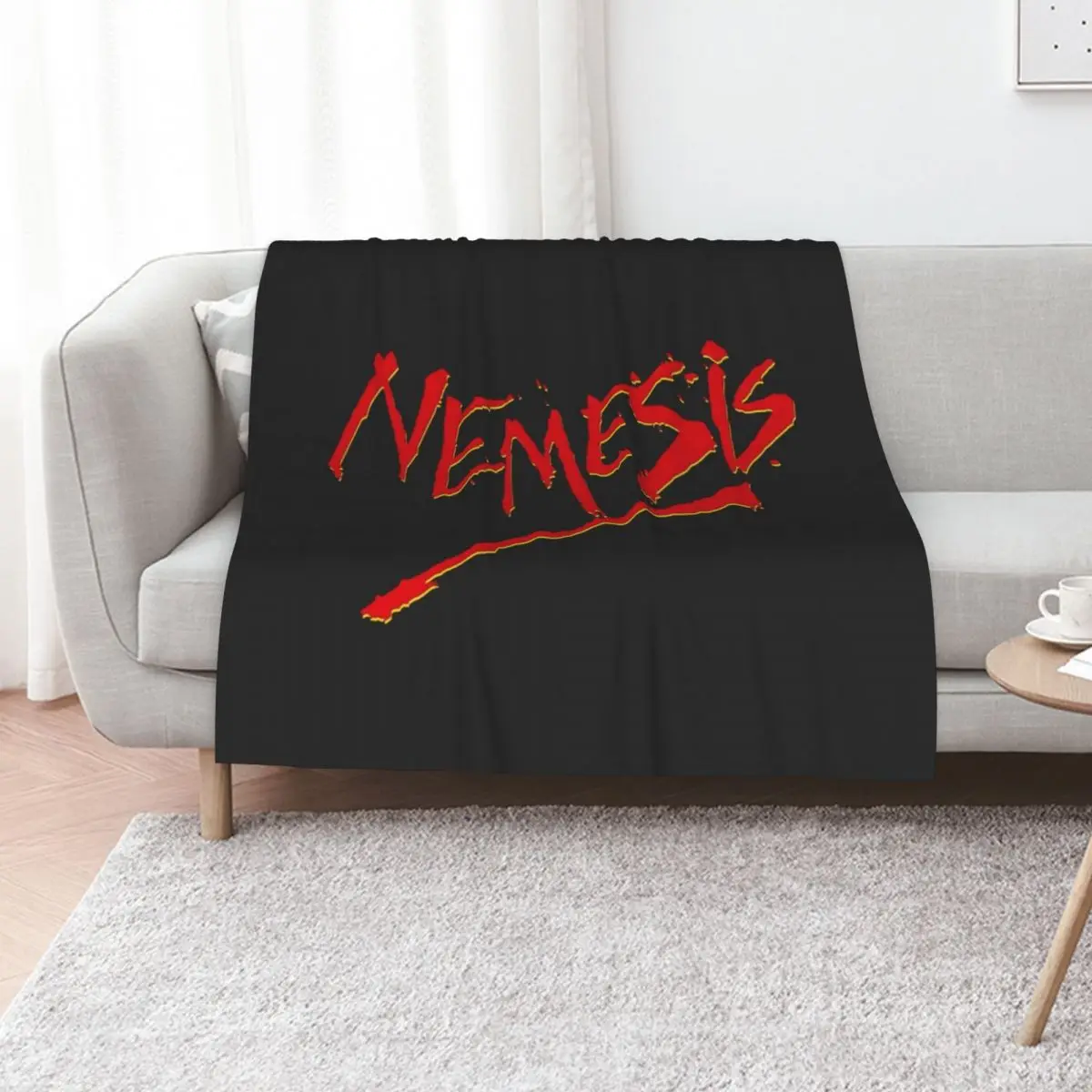 

Nemesis Logo Throw Blanket Large Thins Soft Plaid Thin Blankets