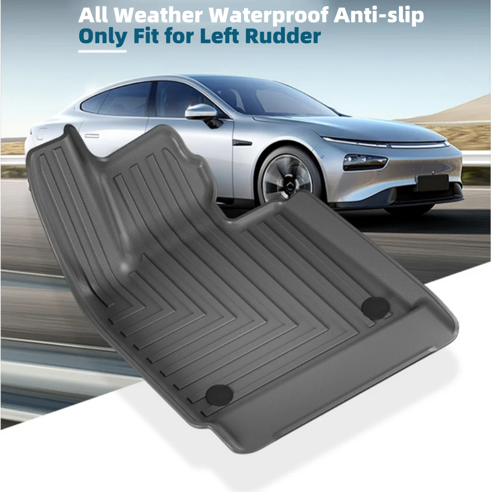 For Xpeng P7 / P7i 2022 2023 2024 TPE Floor Mats,All Weather Waterproof Anti-slip Trunk Mat Protection(Only Fit for Left Rudder)