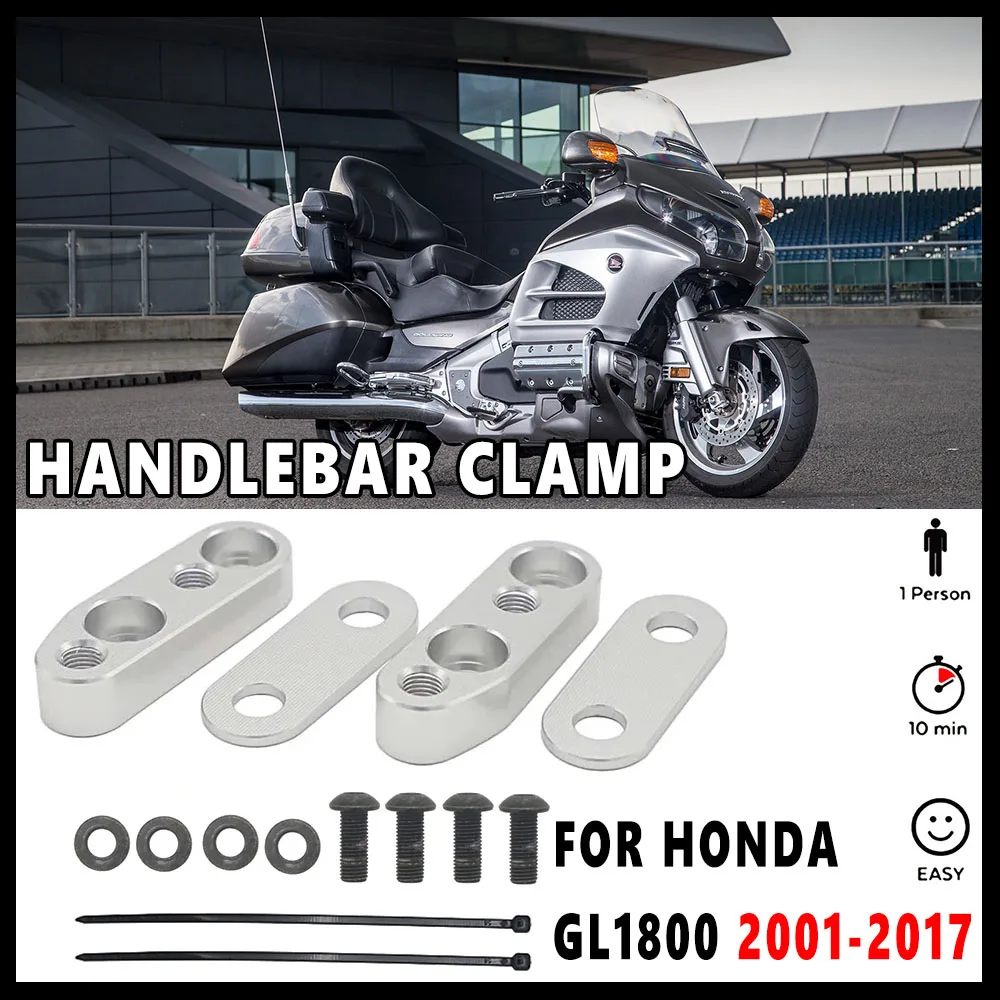 

NEW For Honda Goldwing GL1800 F6B GL 1800 2001-2017 Motocross Accessories Motorcycle Bar Clamps Handlebar Risers Adapter F6B GL