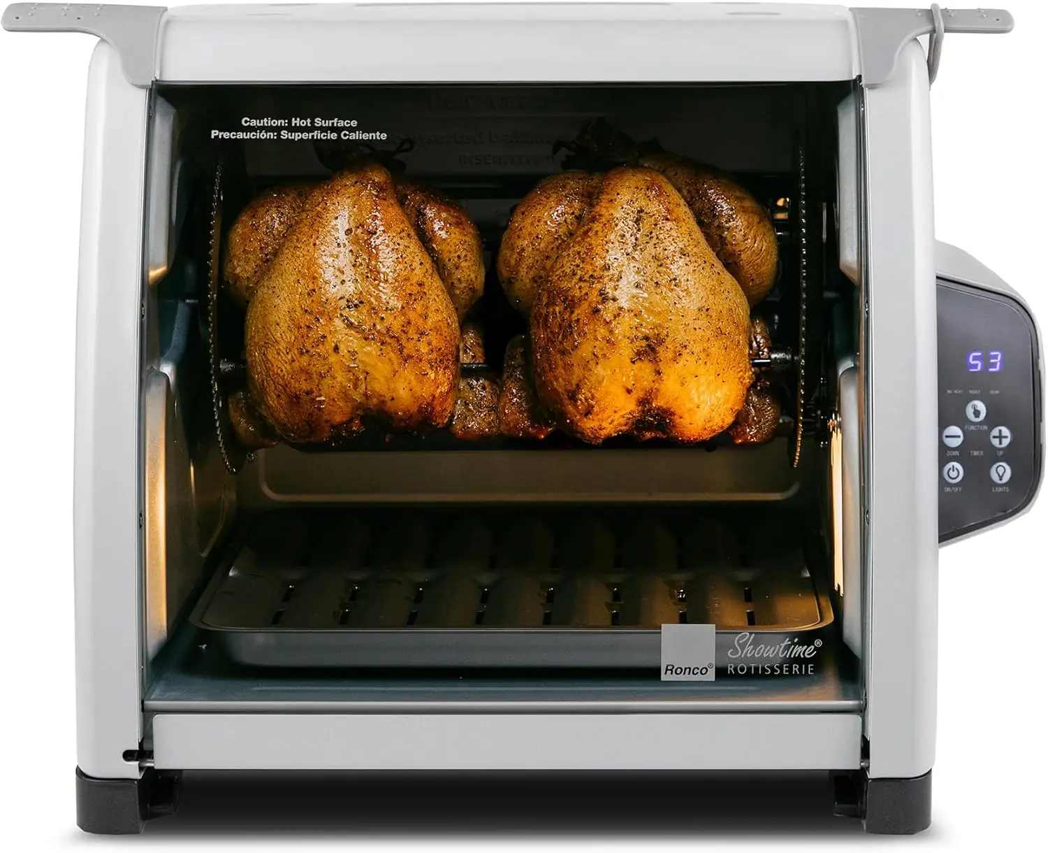 6000 Platinum Series Rotisserie Oven, Digital Display, 12-Pound Capacity, Auto Shutoff, Includes Rotisserie Spit, Multi-Pu