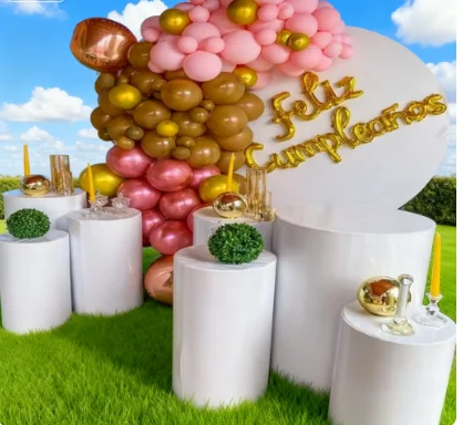 

Круг без ошибок, включая) Высококачественный белый плинтус, круглый ментальный/прозрачный акриловый фон, подставка для бридного душа, декор qq171