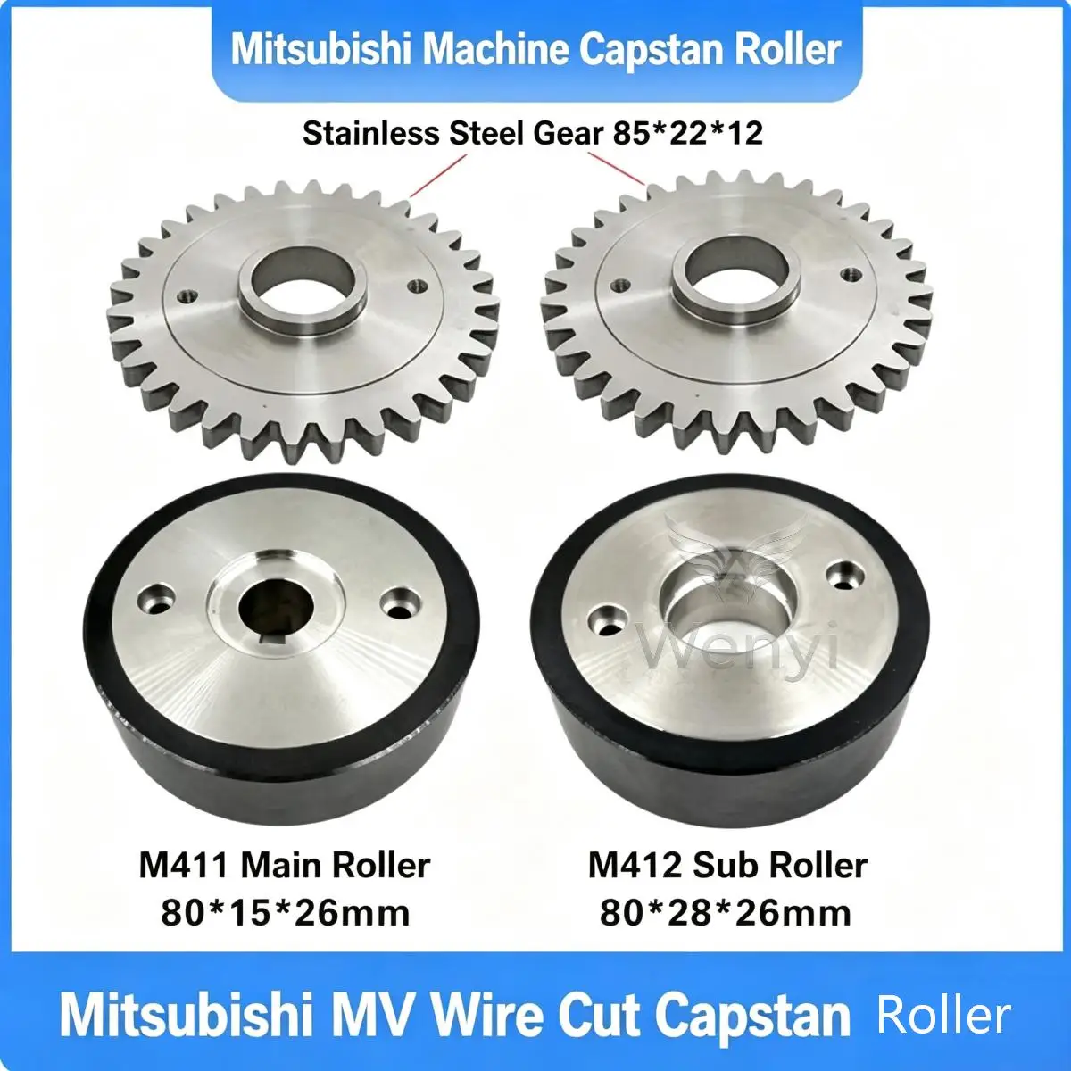 MV Take-up Reel Gear X088D449H02 Stainless Steel Gear for Mitsubishi WEDM FA Wire Cut EDM Spare Parts