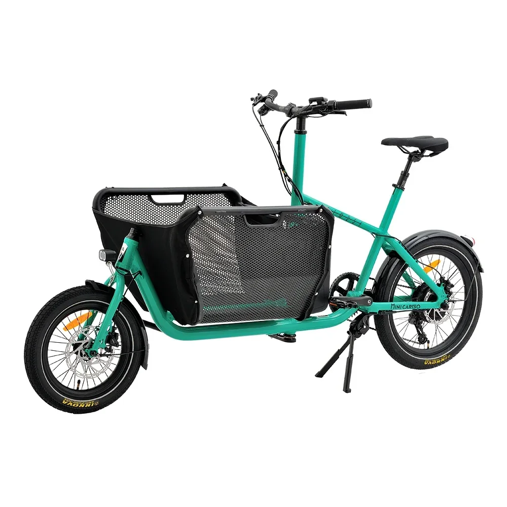 New Electric Cargo Bikes 2 wheels electric cargo ebike e-cargo family e bicycle 350w for sale