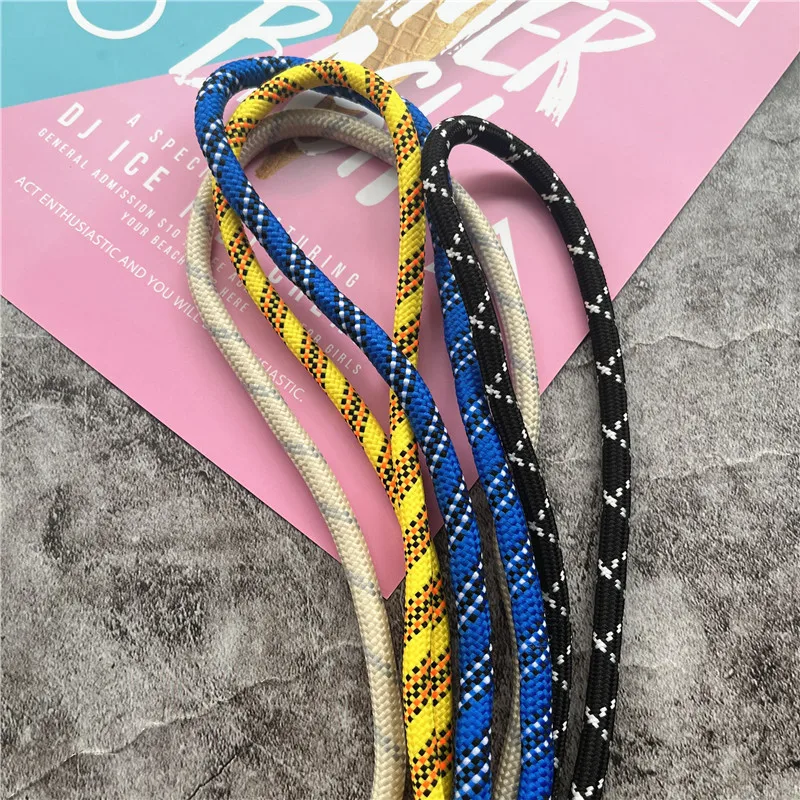 Strips Metal Keyring Lanyard Contrast Color Landyard Trousers Decoration Strap Backpack Pendant Rope Premium Keychain Strap