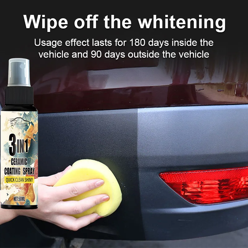 50/100/200ML Car Scratch Repair Liquid Polishing Spray Plastic Refurbished Agent Car Coating Spray Car Interior/Exterior Leather
