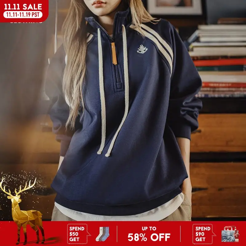 Maden Женский винтажный тёмно-синий