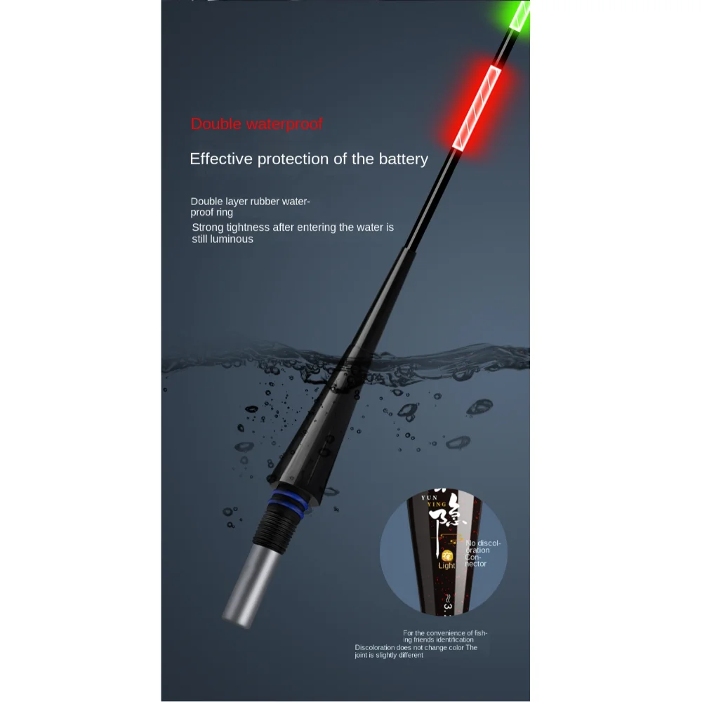 New Indicator Electronic Fishing float Slip Drift Tube Buoy Strike Rock fishing Floats 6 Light Bobbers Night fishing