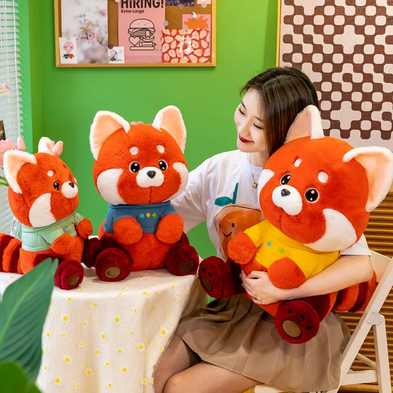 Disney Youth Bear Doll Cute Panda Plush Doll 40cm Decoration Home Pixar Turning Red Doll Girls Gift Plush Toy Gift