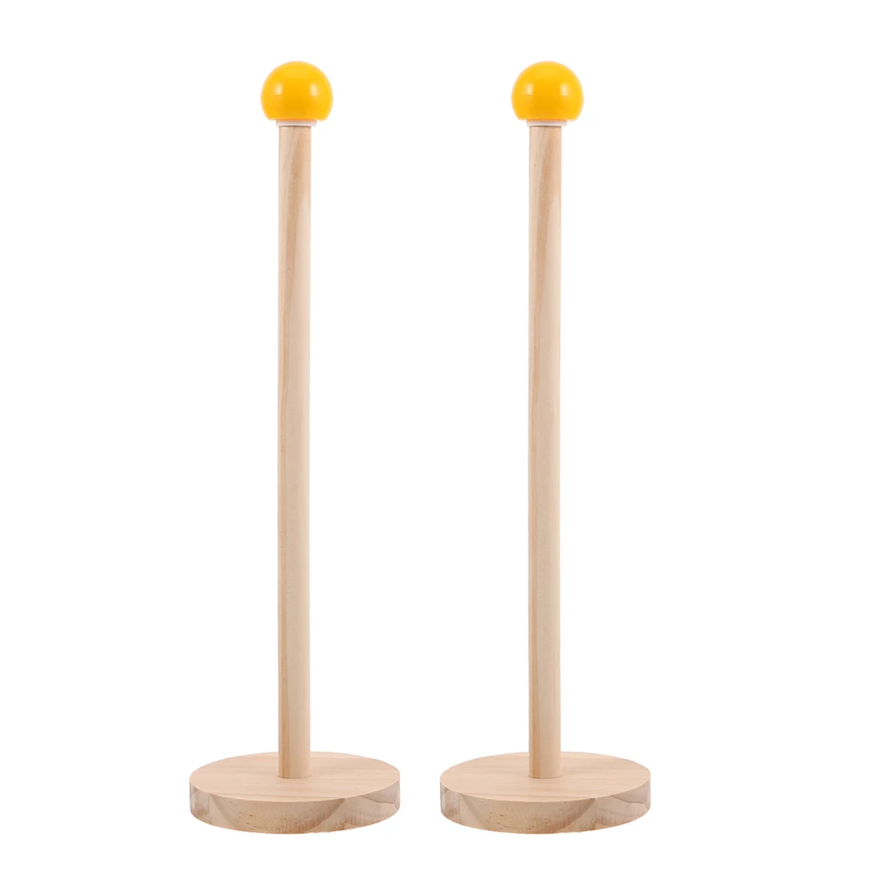 

2 шт., деревянные аксессуары для волос, органайзер, стойка для хранения заколок для волос, держатель для резинок, подставка для резинок, башня для девочек, прочный