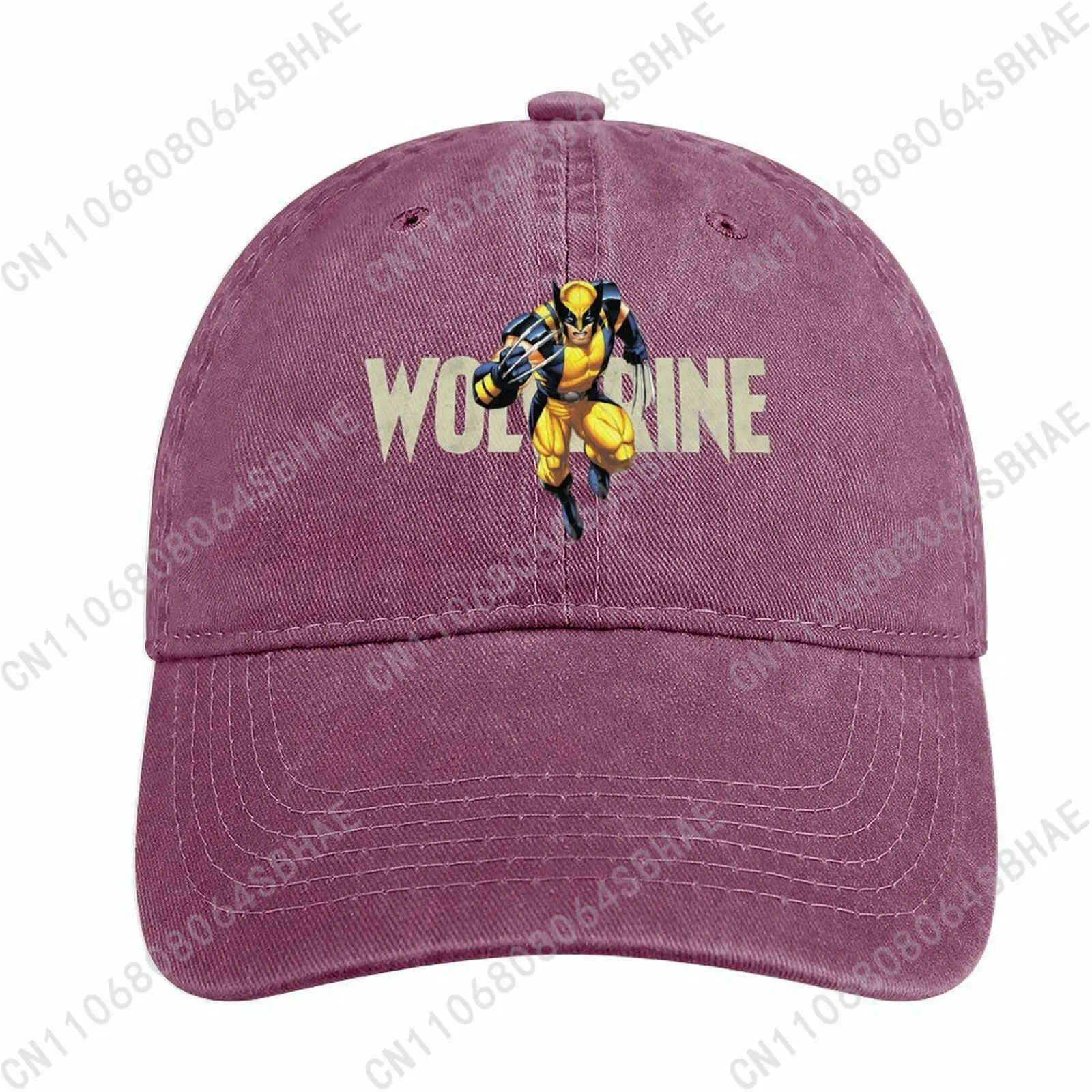 

Marvel Wolverine Washed Cotton Baseball Cap Vintage Dad Hat Men Women Retro Adjustable Denim Cap Streetwear Cosplay