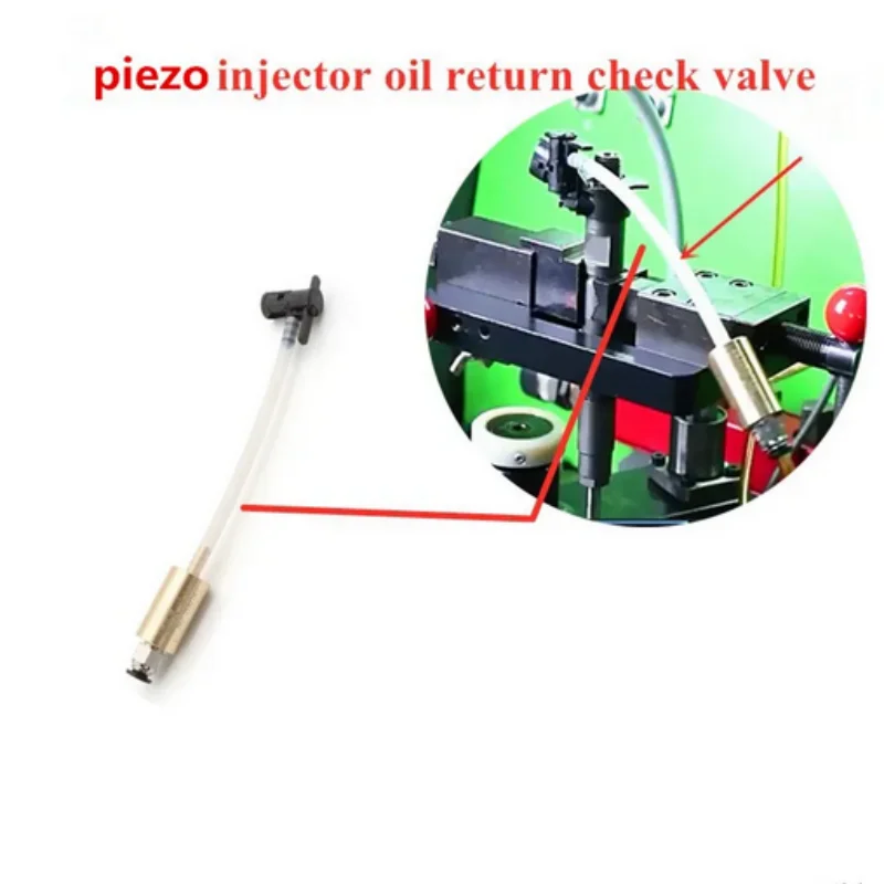 Pressure Piezo Diesel Injector Test Oil Return Check Valve Booster Valve 10bars with Tube Quick Connect Joint  for Bosch Siemens - view 2