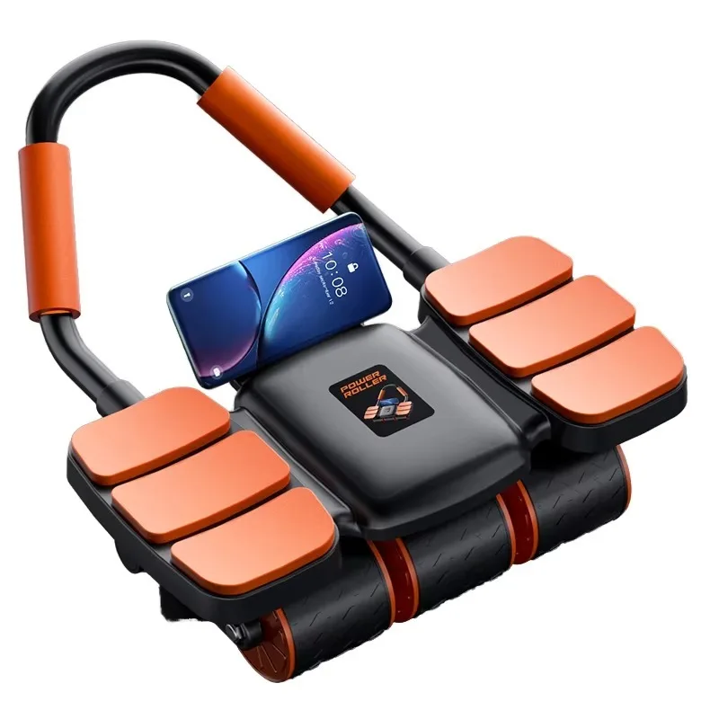 

YTYIN Automatic Rebound Four-Wheel Abdominal Fitness Wheel Home Fitness Tool For Men Women Muscle Training Exercise Yog