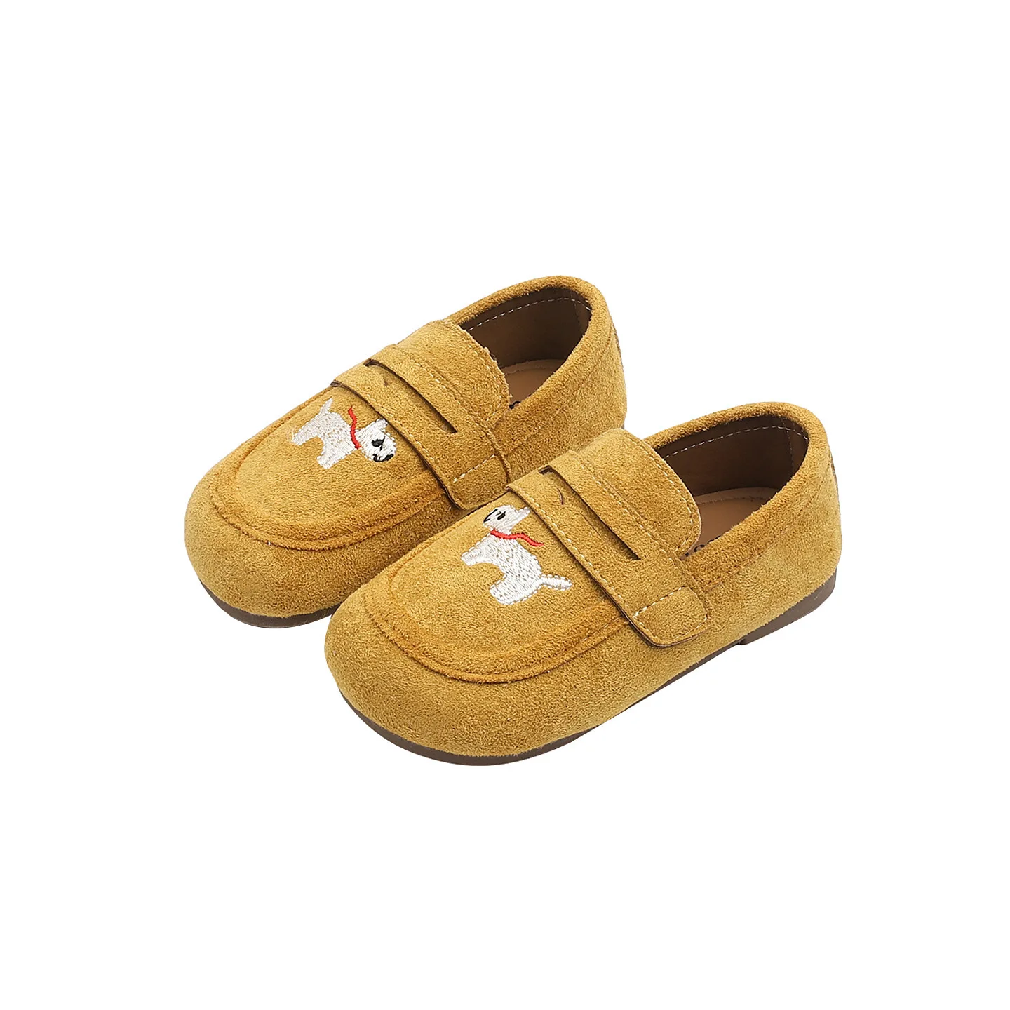 

Маленькие кожаные туфли для девочек, осенние новые детские туфли принцессы в корейском стиле с вышивкой на мягкой подошве с героями мультфильмов