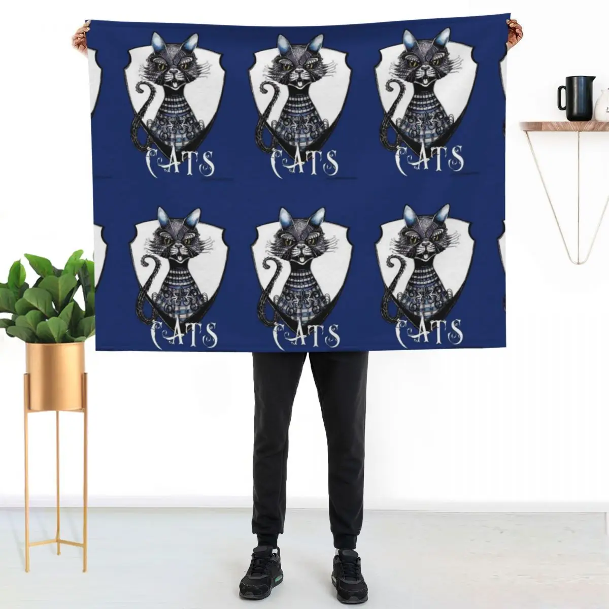 

A cat named Geelong Throw Blanket Warm Flannel Blanket for Couch Chair Bedroom