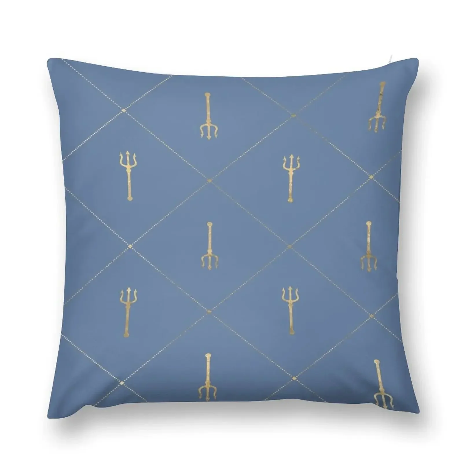 Golden Trident Throw Pillow Sofa Cushion Cover anime girl Couch Pillows pillow