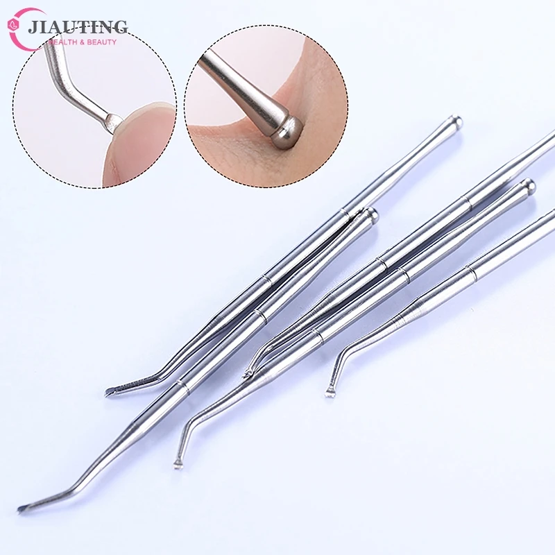 

Stainless Steel Double Head Cleaning Tools For Nail Groove Dirt Remove Dirt From The Nail Seam Preventing Paronychia Foot Care