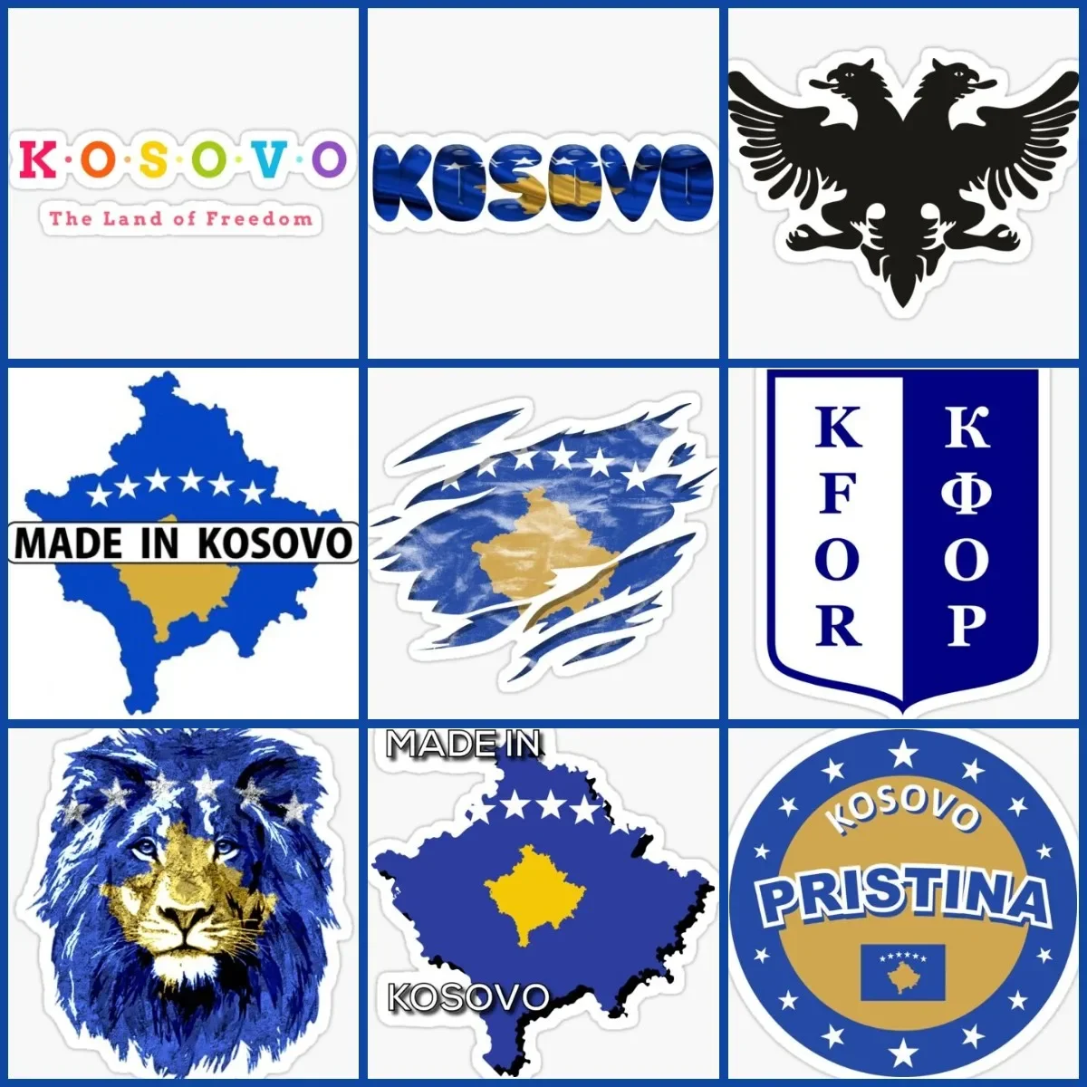 

Kosovo KV Flag Map Sticker Helmet Motorcycle Accessories Laptop Car Window Truck Bicycle Van Glass Racing Off-road Wall Decal