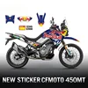 CFMOTO 450MT 450 MT lbex 450 오토바이 전체 바디 스티커 연료 탱크 측면 데칼 보호대 장식 세트 스티커 6