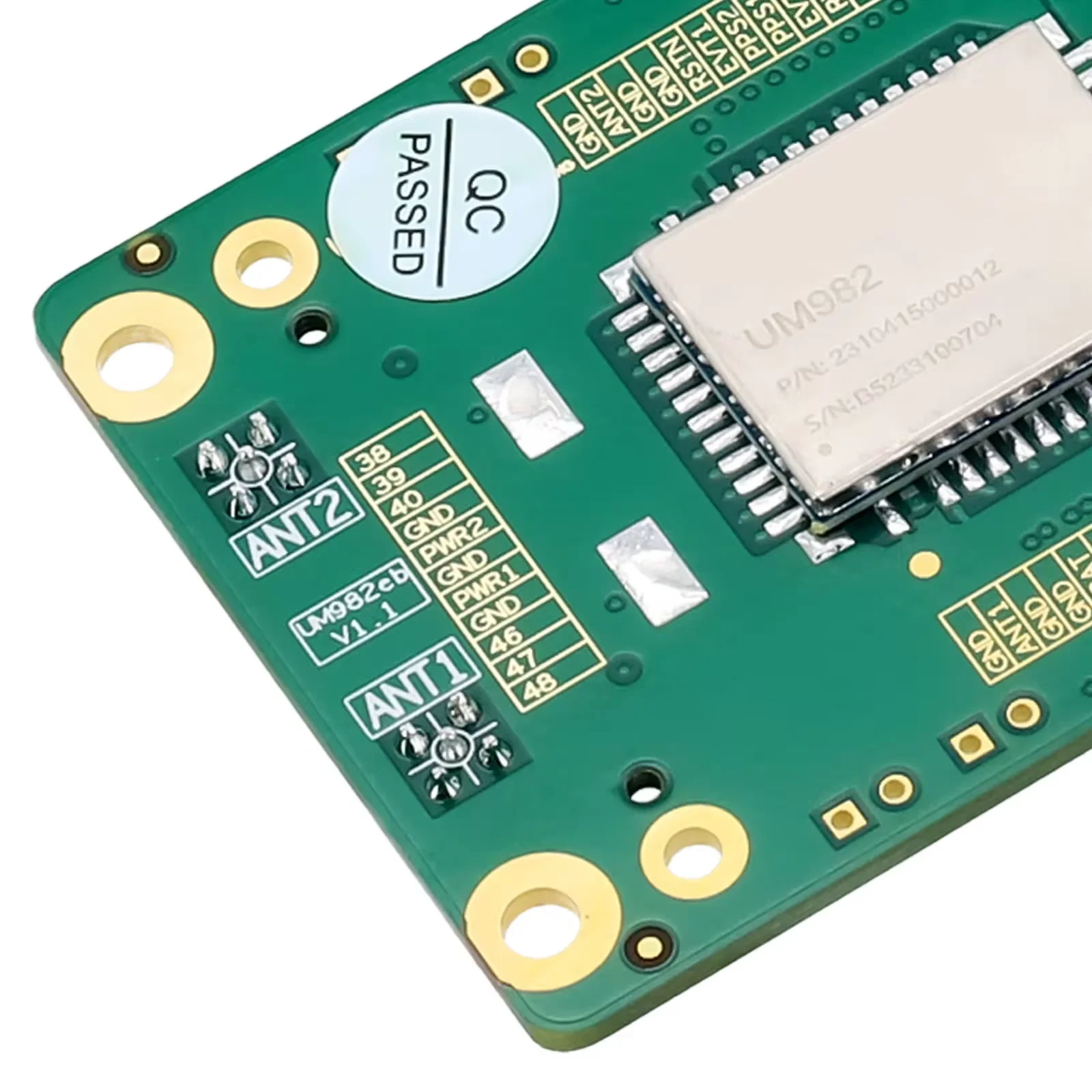 Imagem -03 - Diferencial Direcional Posicionamento Board Alta pc Metal Verde Ferramenta Acessórios Adequado para Unicorecomm Um982 Gnss Rtk