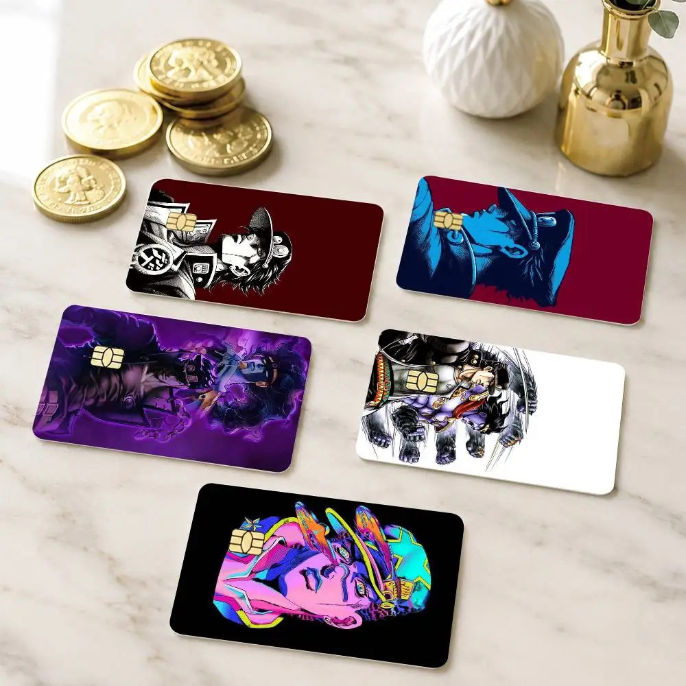 JoJos Bizarre Adventure Jotaro Kujo Credit Card HD Stickers Small Chip Waterproof Sticker Game Card Decal Gift