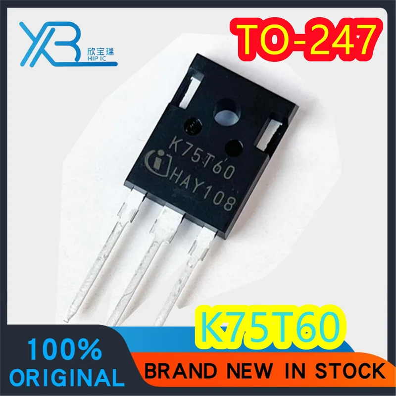 

(2/40 pieces) K75T60 New original IKW75N60T direct plug TO247 IGBT tube welding machine inverter 600V spot delivery fast