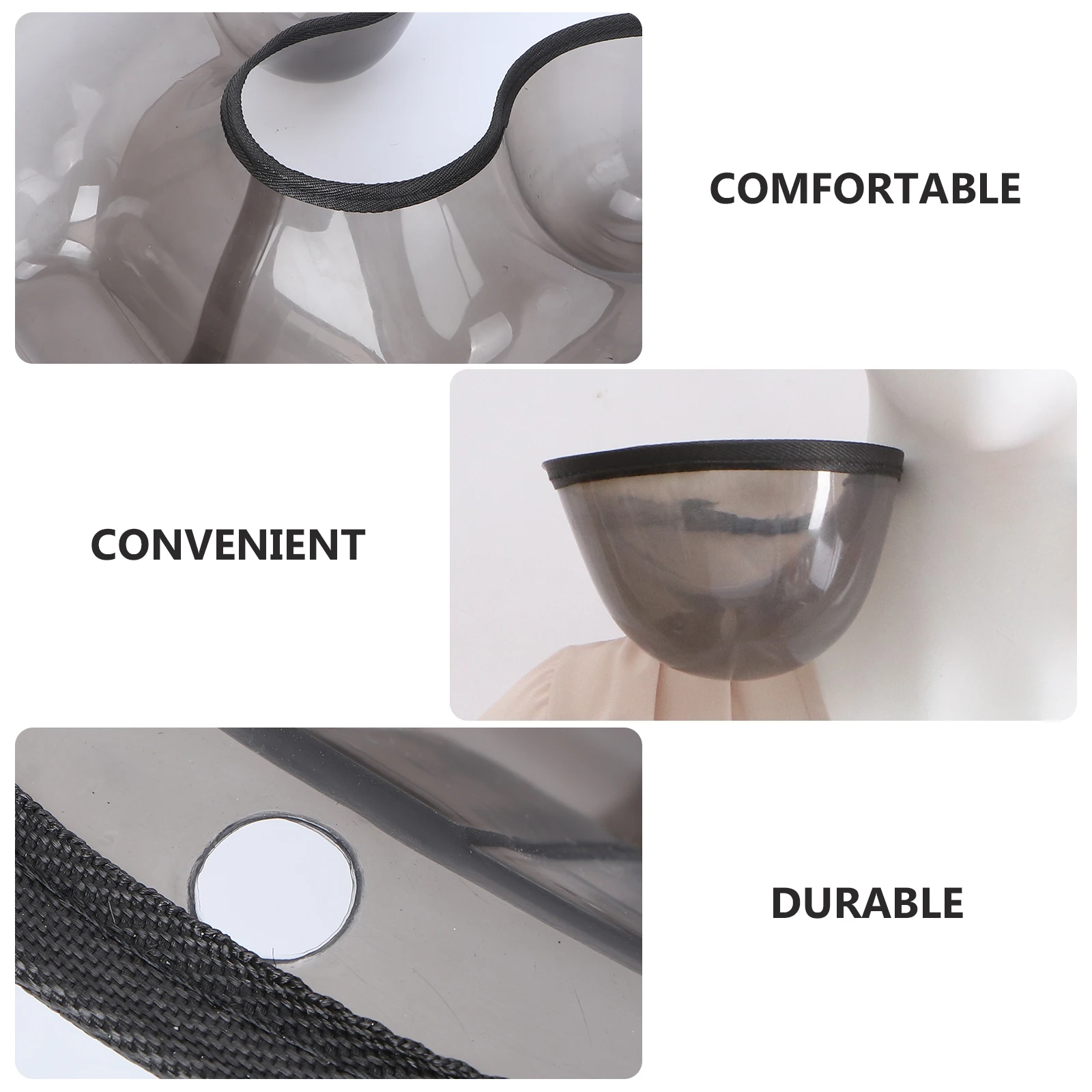 

Hair Coloring Neck Tray Transparent Durable Medicine Water Container For Salon Home Perming Dyeing Barber Lightweight