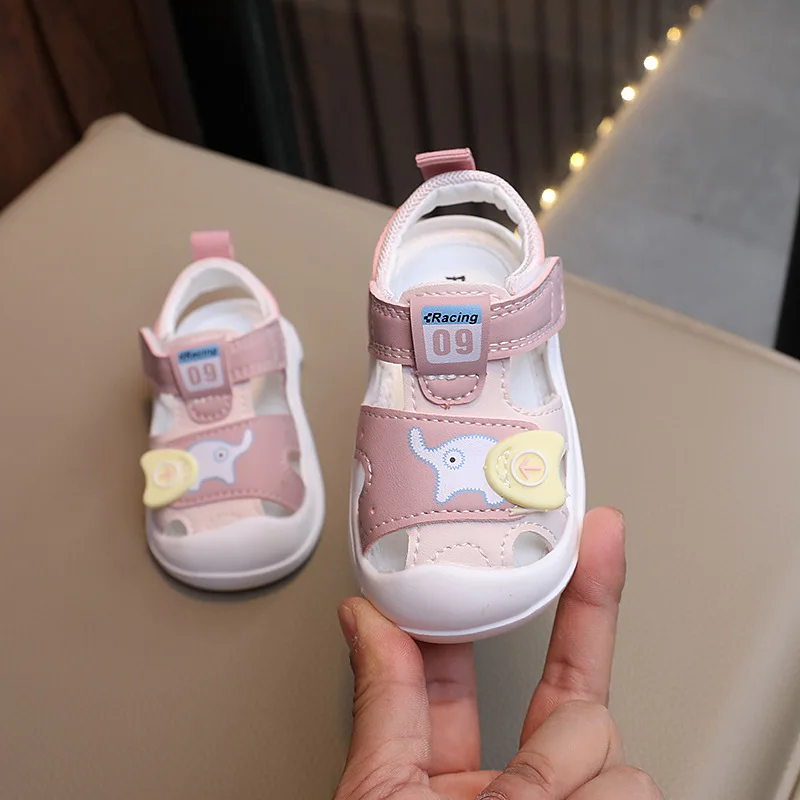 2014Summer New Baby Soft Bottom Toddler Shoes Boys Girls' Closed Toe Sandals