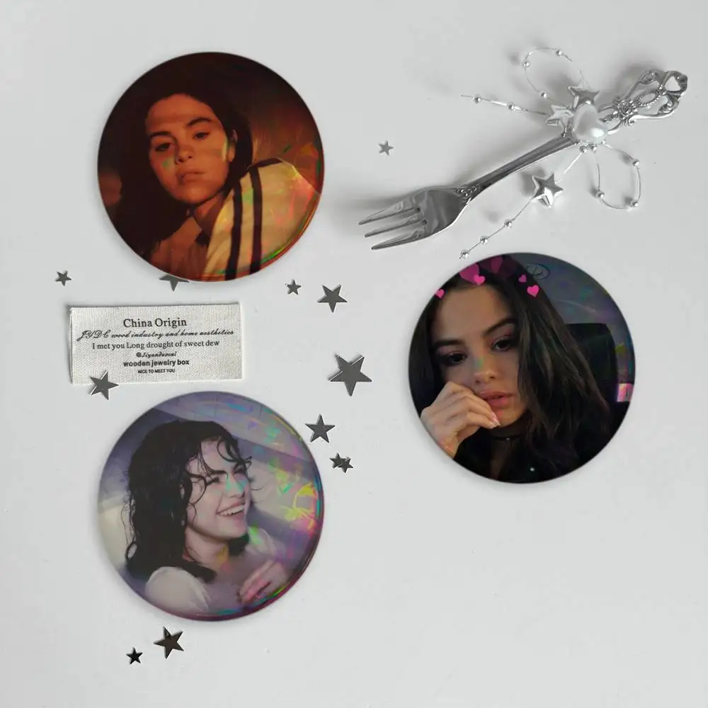 Selena Gomez i Said Love You First Brooches Cartoon Badge Pins Backpack Hat Accessories Friend Gift