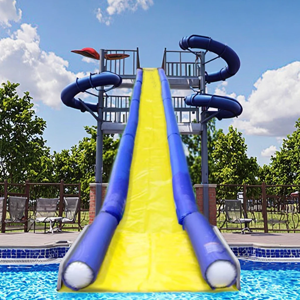 heavy duty 1000ft slide adult inflatable water slide PVC outdoor game slide through the city