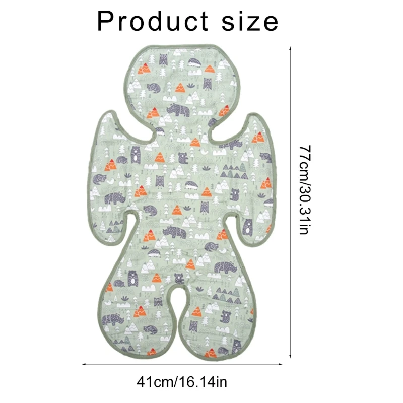 안전한 좌석 냉각 라이너 사랑스러운 패턴 어린이용 카시트 냉각 패드 아기용